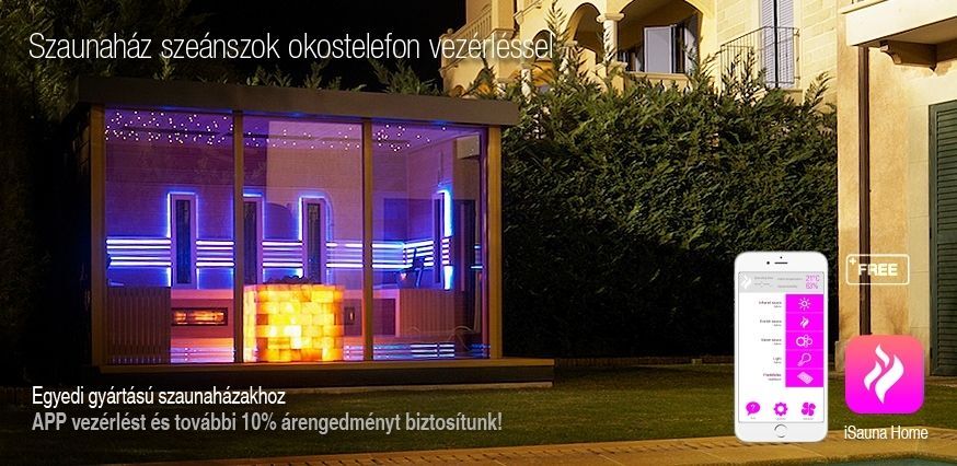 Egyedi építésű szaunaház kedvezmény
