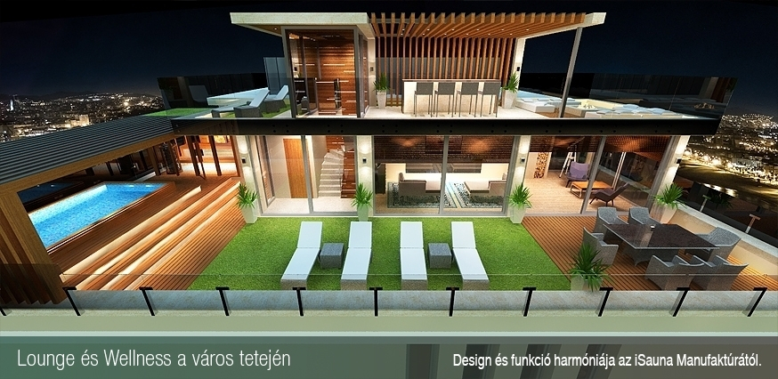 Lounge és Wellness a város tetején