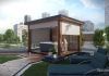 Kültéri Pergola egyedi design fallal natúr színben Kültéri Pergola egyedi design fallal natúr színben