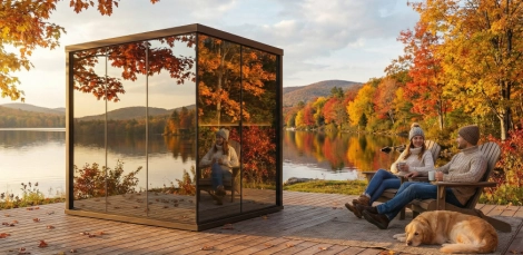 Egyedi Prémium Tükör Üveg Szauna