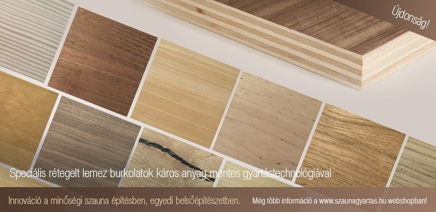 Újdonság a szauna gyártásban