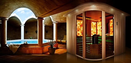 Kombinált luxus szauna Kombinált luxus szauna