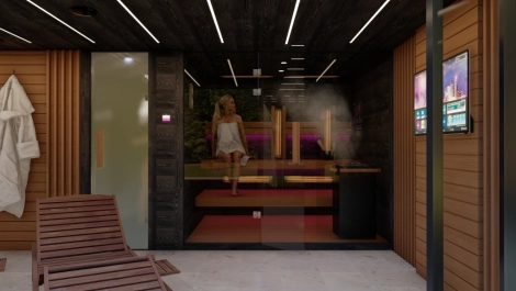Kültéri wellness szaunaház Kültéri wellness szaunaház