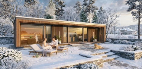 Wellness szaunaház építés