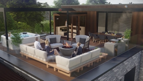 Privát penthouse terasz Privát penthouse terasz