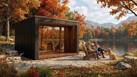 Kültéri szaunaház Kültéri szaunaház