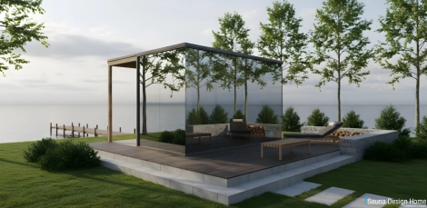 designer finn tükörszauna