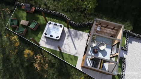 Infra és finn szauna a kertben
