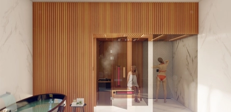 Egyedi belsőépítészeti tömörfa design falburkolatok, innovatív privát szauna trendek Egyedi belsőépítészeti tömörfa design falburkolatok, innovatív privát szauna trendek