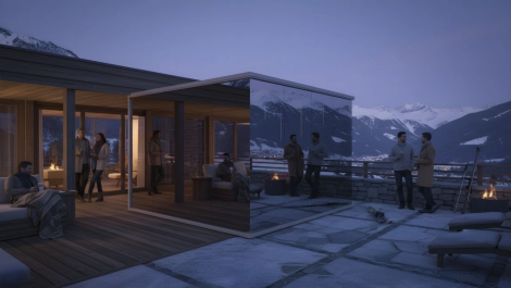 Panorámás Prémium Tükör Szauna