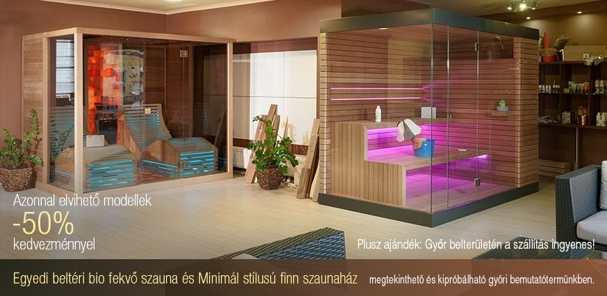 Bio szauna és finn szaunaház speciális kedvezménnnyel