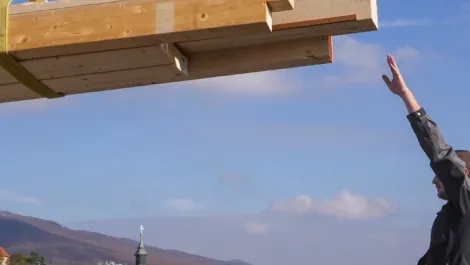 Szaunaház építés tetőteraszon Szaunaház építés tetőteraszon