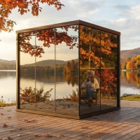 dizájner tükörszauna dizájner tükörszauna