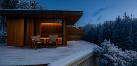 Egyedi Designer szaunaépítés